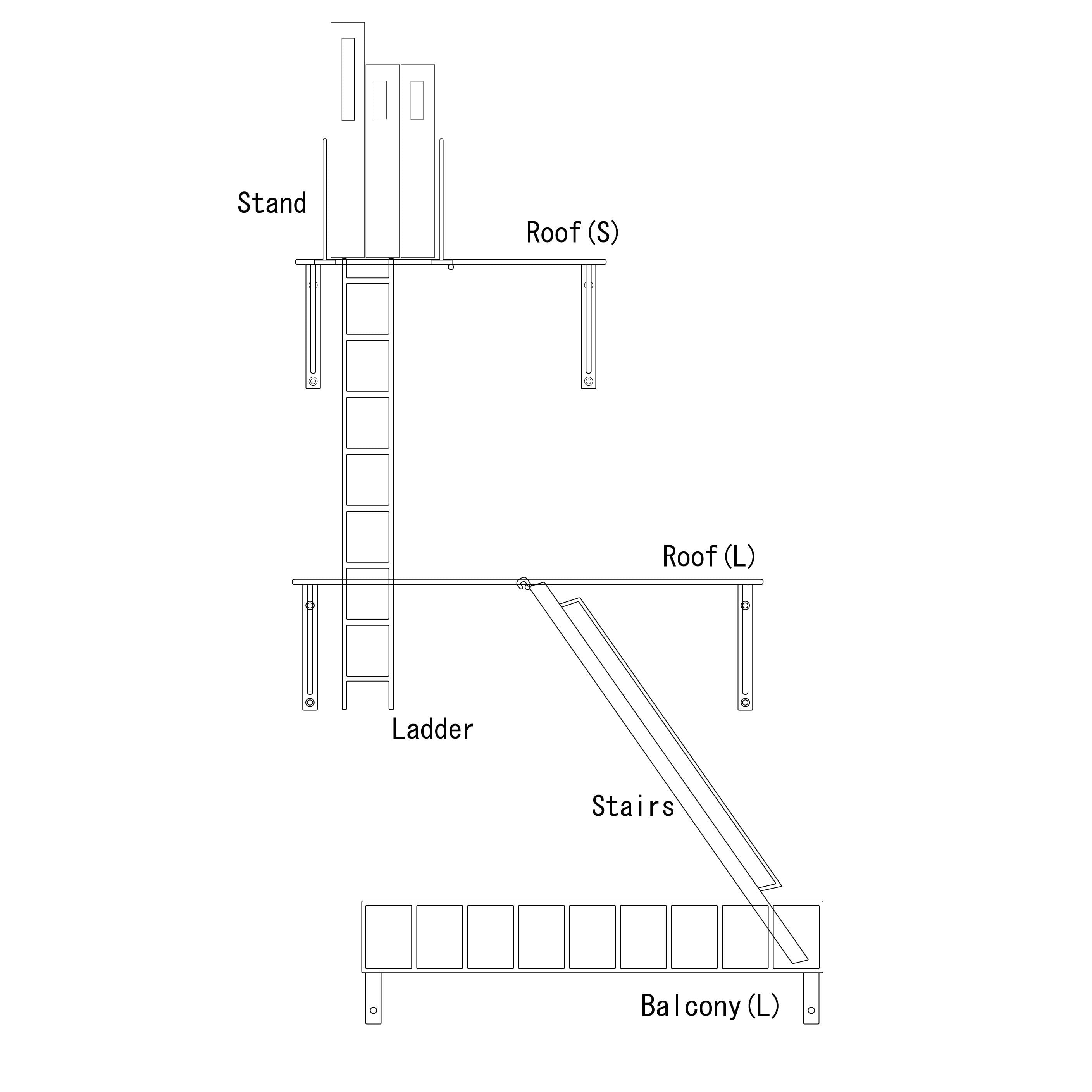 FIRE ESCAPE D/SET | WEST VILLAGE TOKYO