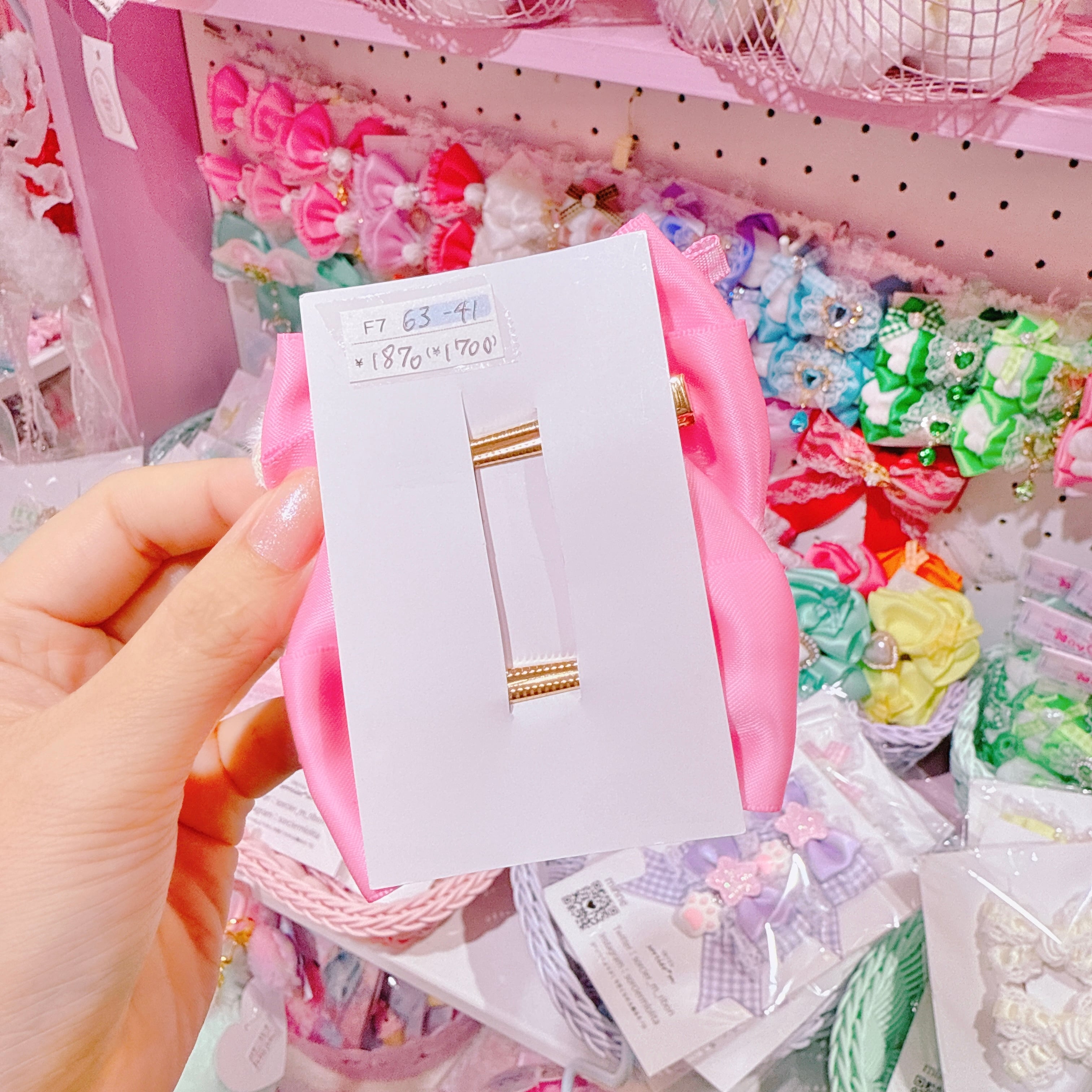 【F7】63-41推し活ツインヘアクリップ