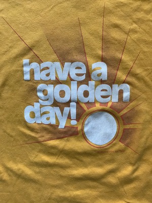 70's Adver・Tee's "have a golden day!" Tシャツ 表記(M) USA製