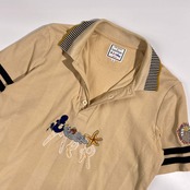 CASTELBAJAC sport カステルバジャック スポーツ 鹿の子 刺繍 半袖 ポロシャツ サイズ 2 /ベージュ系 メンズ ゴルフ