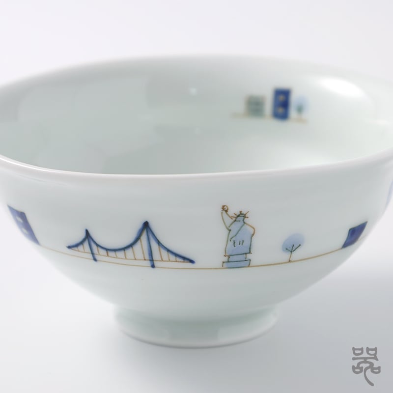 佐賀 有田 波佐見焼 和山造 絵変わり 飯碗揃 5客組