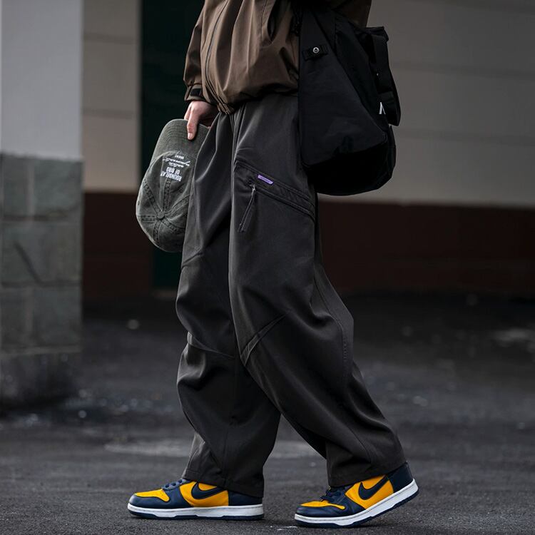 ★SIDE POCKET ZIPPER PARACHUTE SOLDIER PANTS　　　A0753