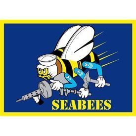 シービーズ(アメリカ海軍) U.S. Navy Seabees アイロンパッチ シービーズ(アメリカ海軍) U.S. Navy Seabees アイロンパッチ