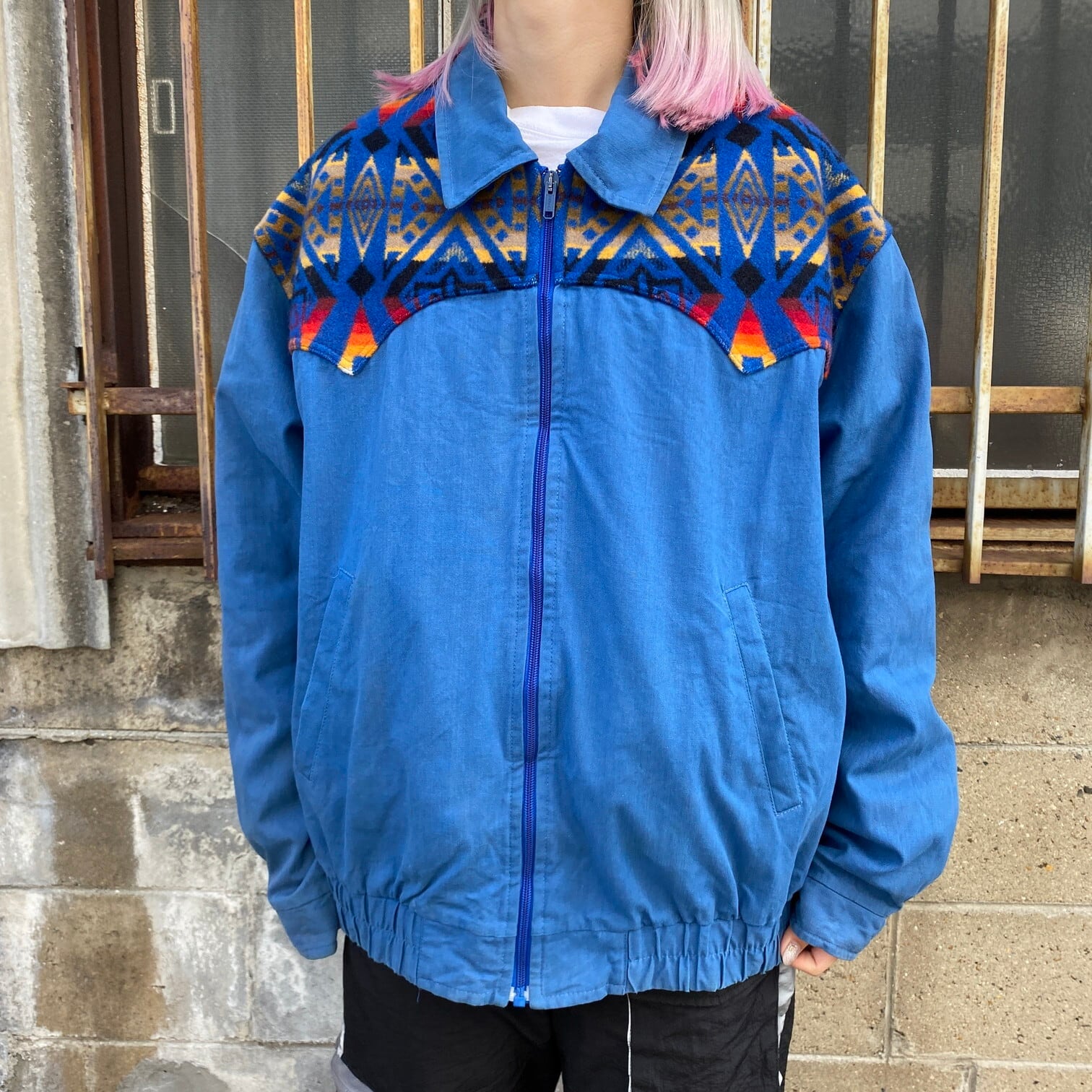 70〜80's PENDLETON ネイティブ柄 ブルゾン