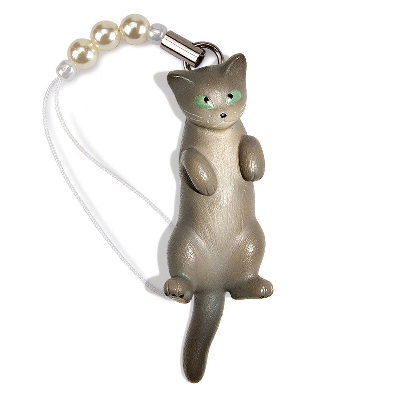 ペットラバーズ 猫どん LadyCat vol,7 ロシアンブルー ビーズ ストラップ N-2709