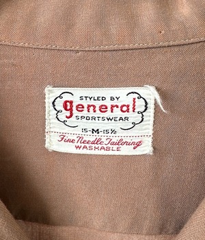 -General- Vintage 50-60s M Rayon Shirt