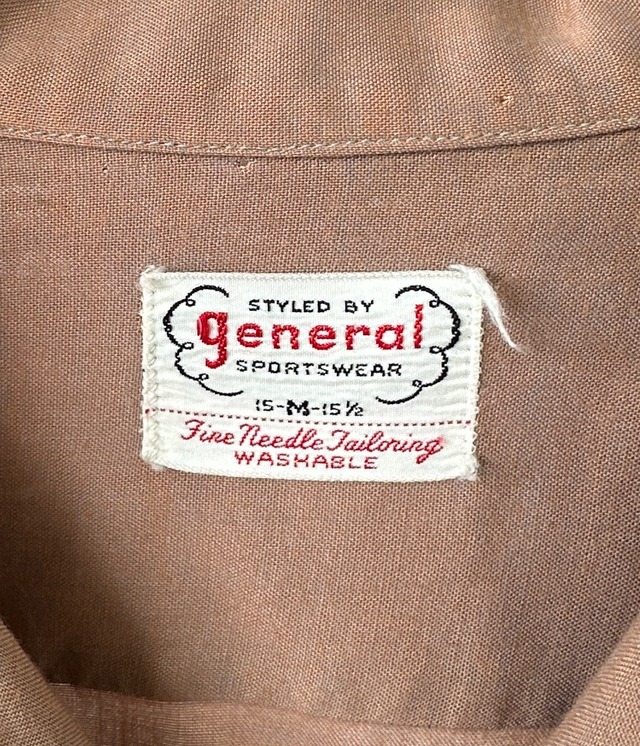 -General- Vintage 50-60s M Rayon Shirt
