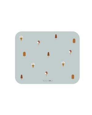 【即納】NOUI NOUI  / XL Place mat   ice cream grey powder　学習マット　お食事マット　ランチョンマット