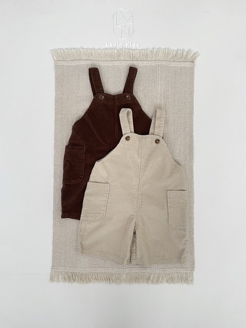 LOVIN［取寄］corduroy 6分丈 overall 25autumn