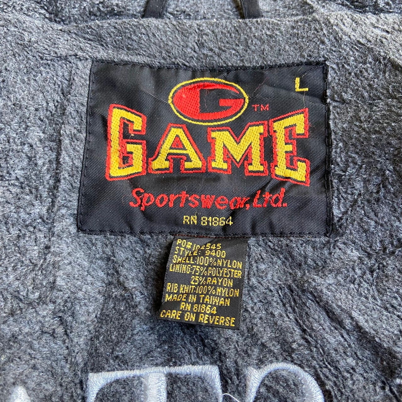 GTM SPORTSWEAR ナイロンジャケット パーカー 企業ロゴ  刺繍ロゴ