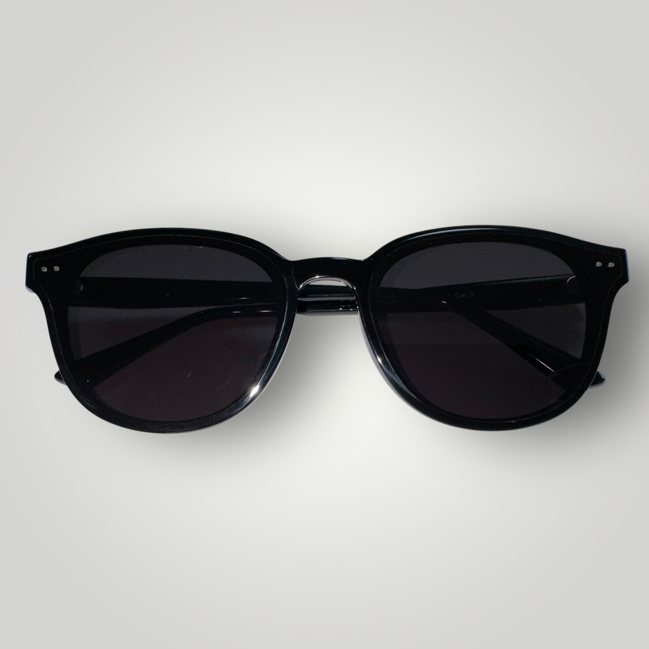 [Premium Acetate Material] Boston Sunglasses - Black / Smoke（46）