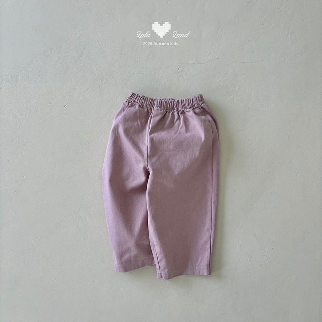 《予約》送料無料【lalaland】Basic Cotton Pants