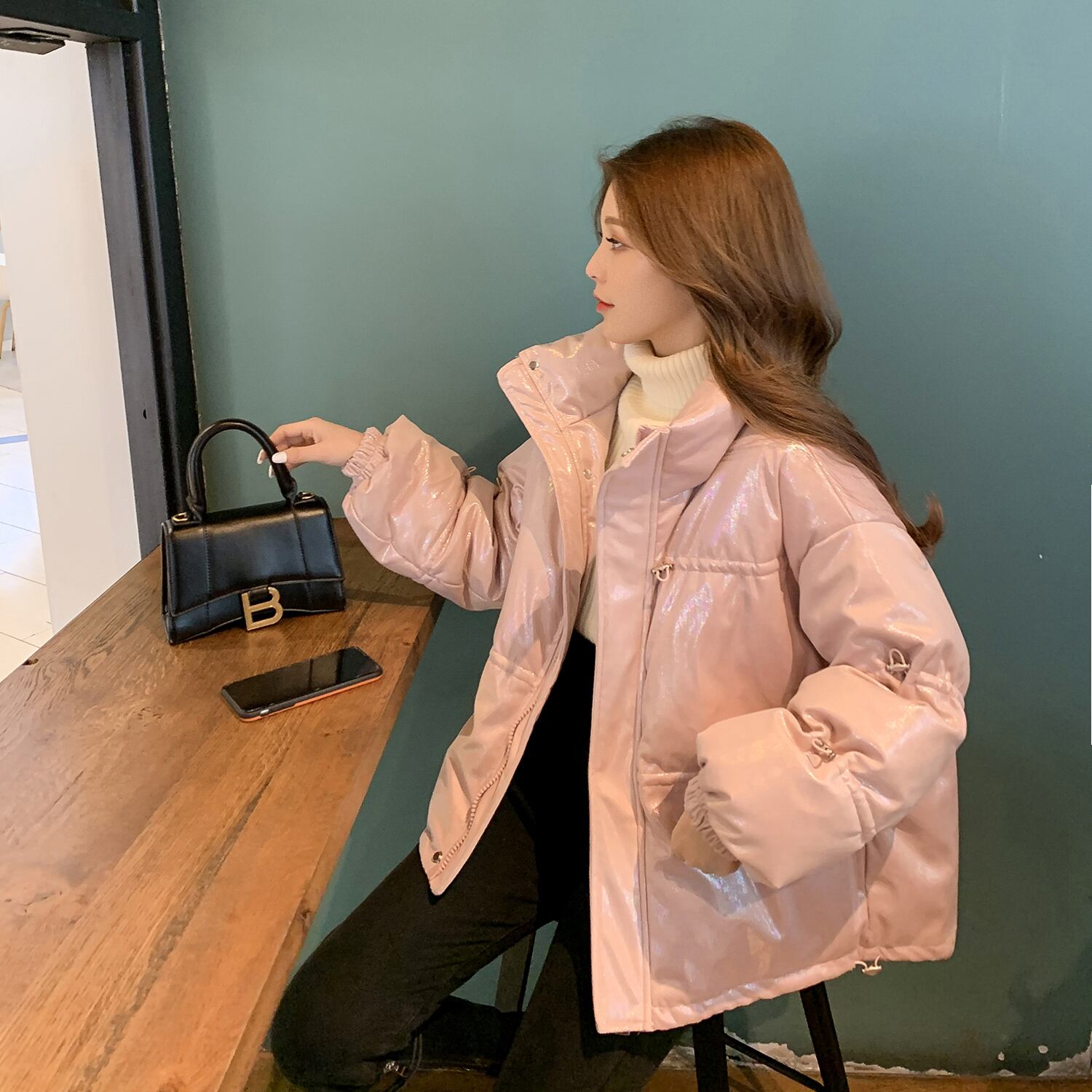 ショートジャケット ウィンター ピンク 冬物 6Du_Shop_Women92835964915