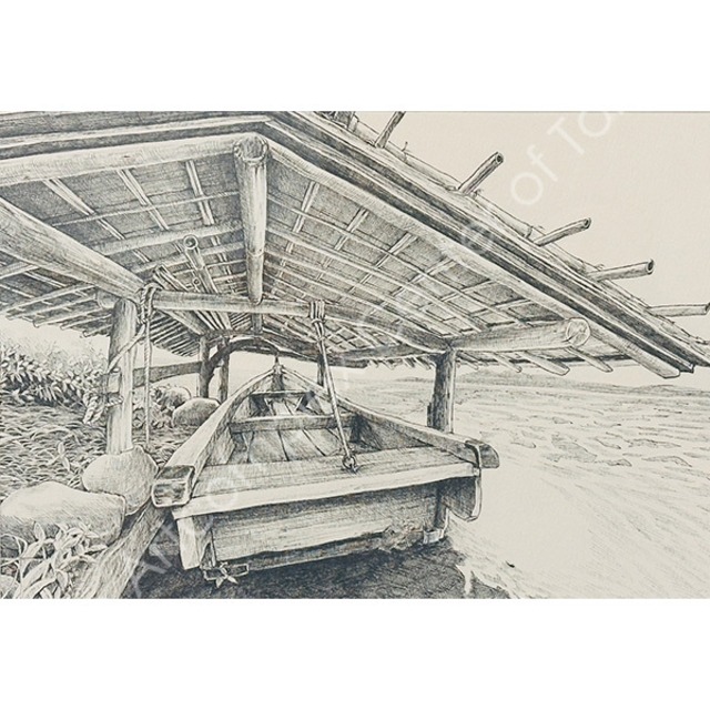 指宿「ボート小屋にて」