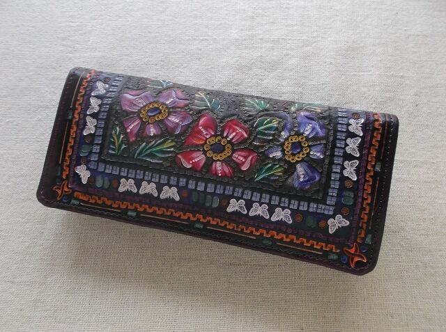 拭き染めのほぼ日手帳カバー 文庫本サイズ 牛革 | 8peaks