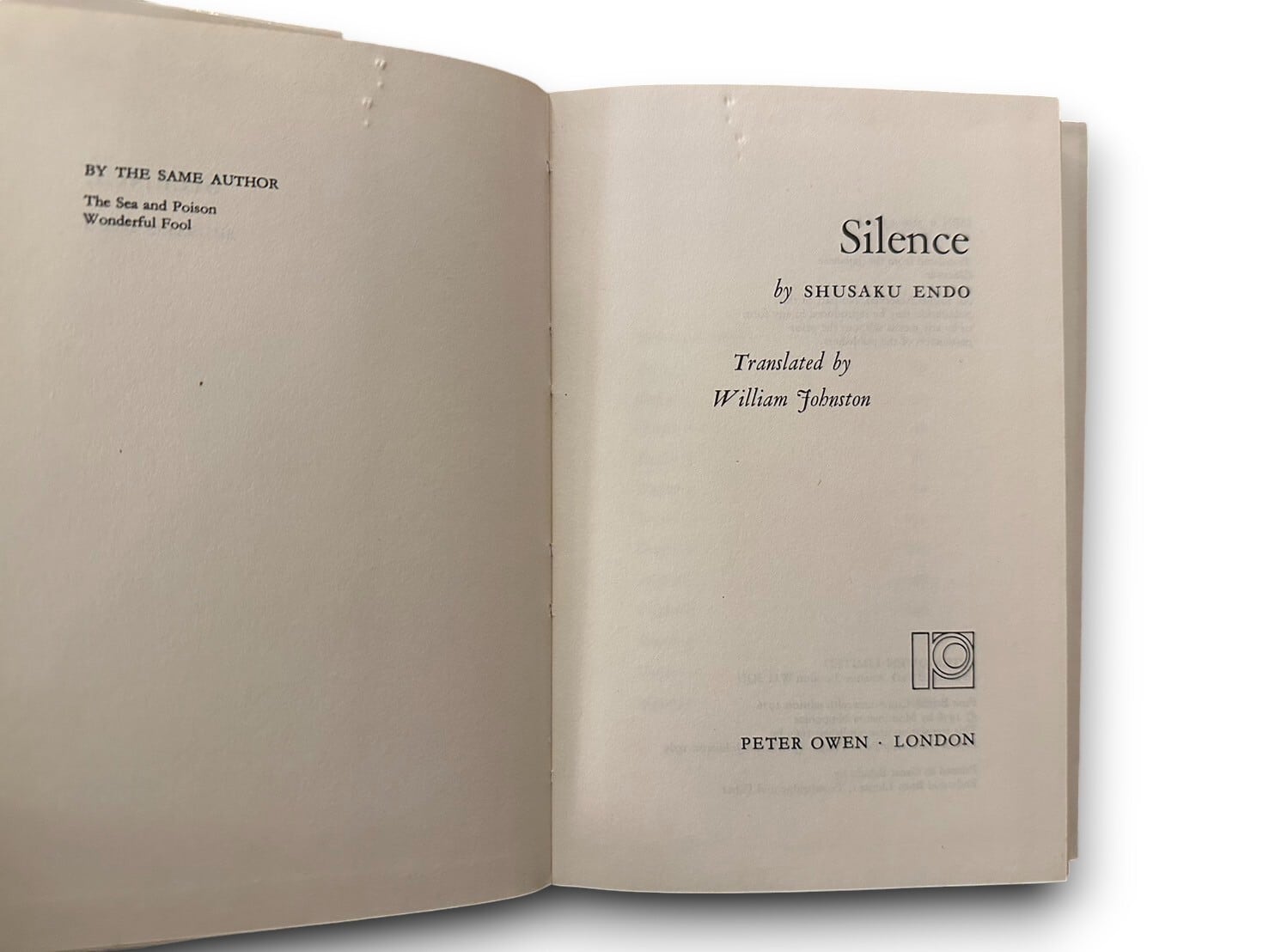 RAA020】【FIRST BRITISH COMMONWEALTH EDITION】Silence(1976