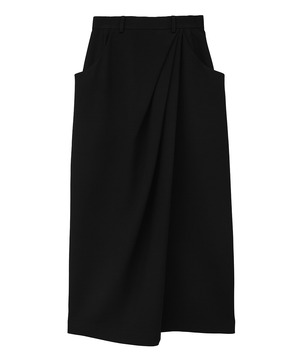 【CLANE】ASYMMETRY DRAPE SKIRT    15109-6272