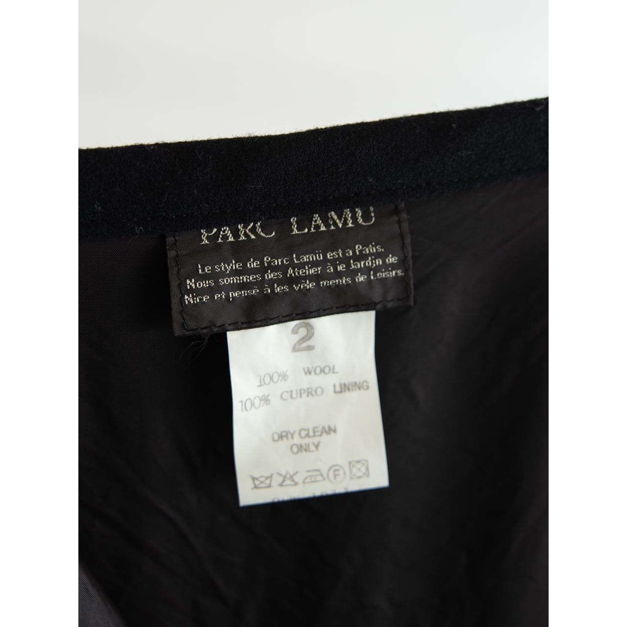 【PARC LAMU】Made in Japan 100% Wool Flannel Skirt(パルクラミュー 日本製 ウールフランネル フレアスカート)