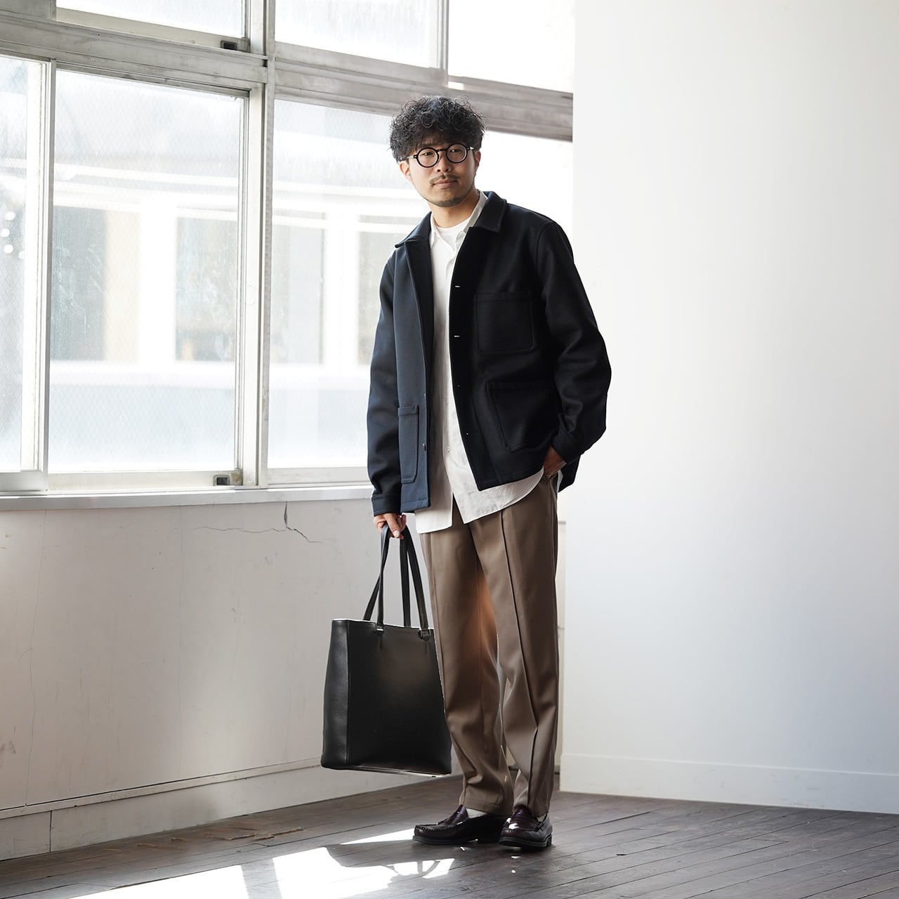 残りXLのみ】羽織るたび、品と好印象が宿る「尾州ウール メルトン