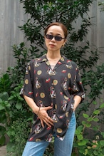花柳 - KARYU - × NEAT ALOHA COLLABORATION SHIRTS BLACK