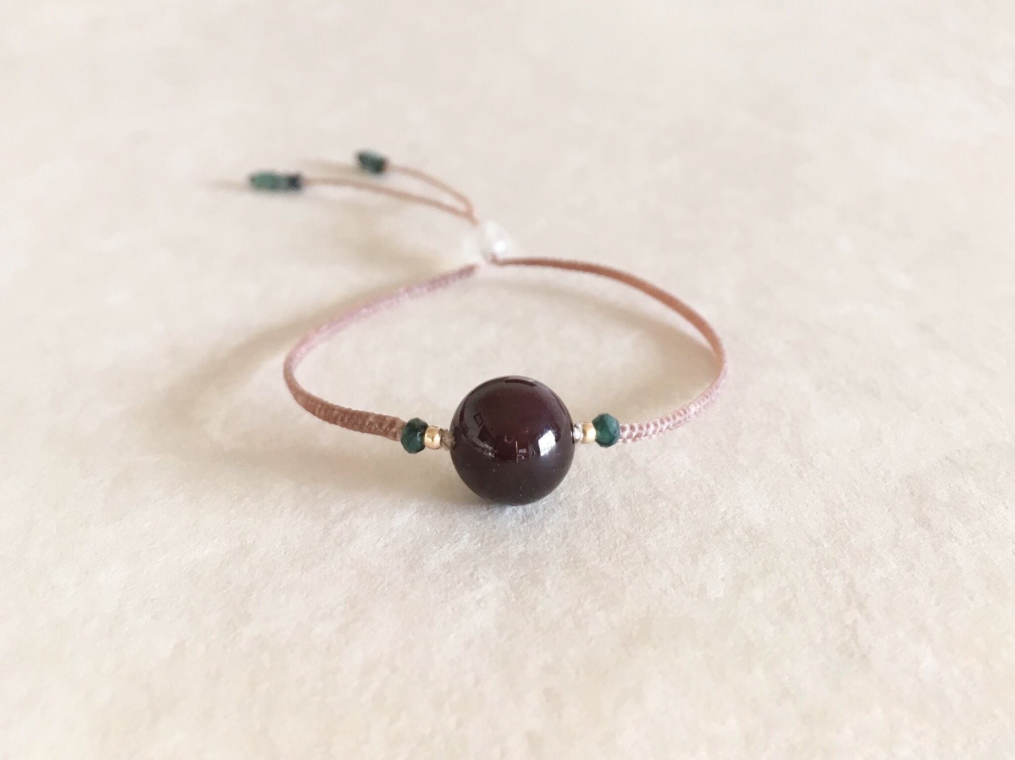 スターガーネット macramé bracelet