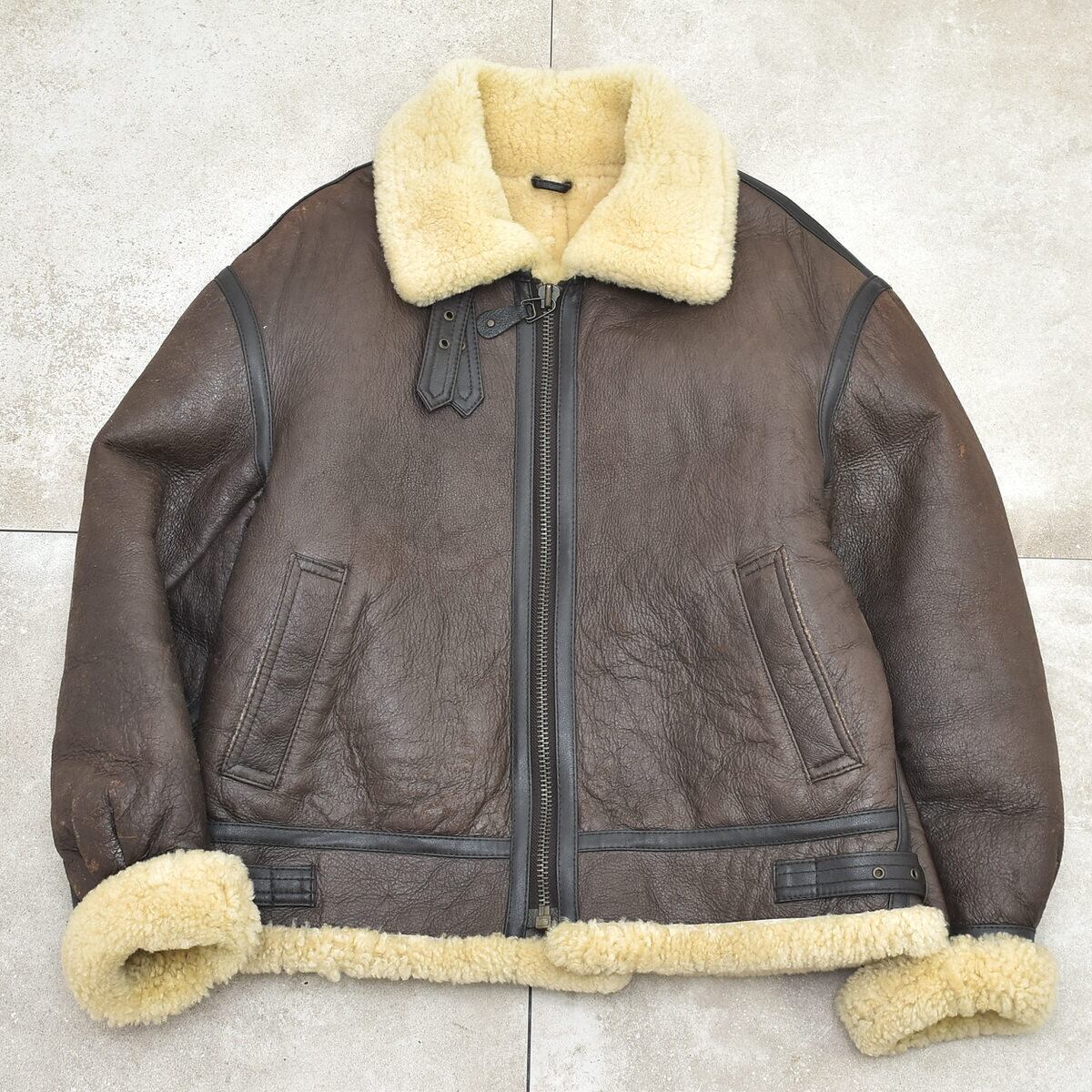Mouton / Sheepskinbomber jacket B-3 TYPE | 古着屋 grin days memory