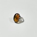 Vintage 875 Silver & Amber Ring Made In Soviet Union