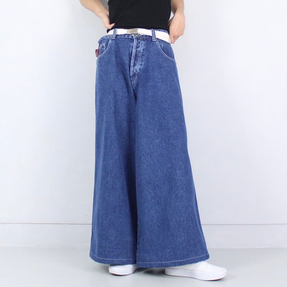 kikwear スーパーワイドシルエット 袴デニムパンツ【CO-1182】 | cv