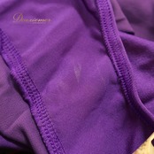 社交ダンス 衣装 レオタード Chacott チャコット パープル系 トップス 紫 鮮やか レッスン 練習 スパンコール 伸縮 ストレッチ 華やか シンプル 日本製