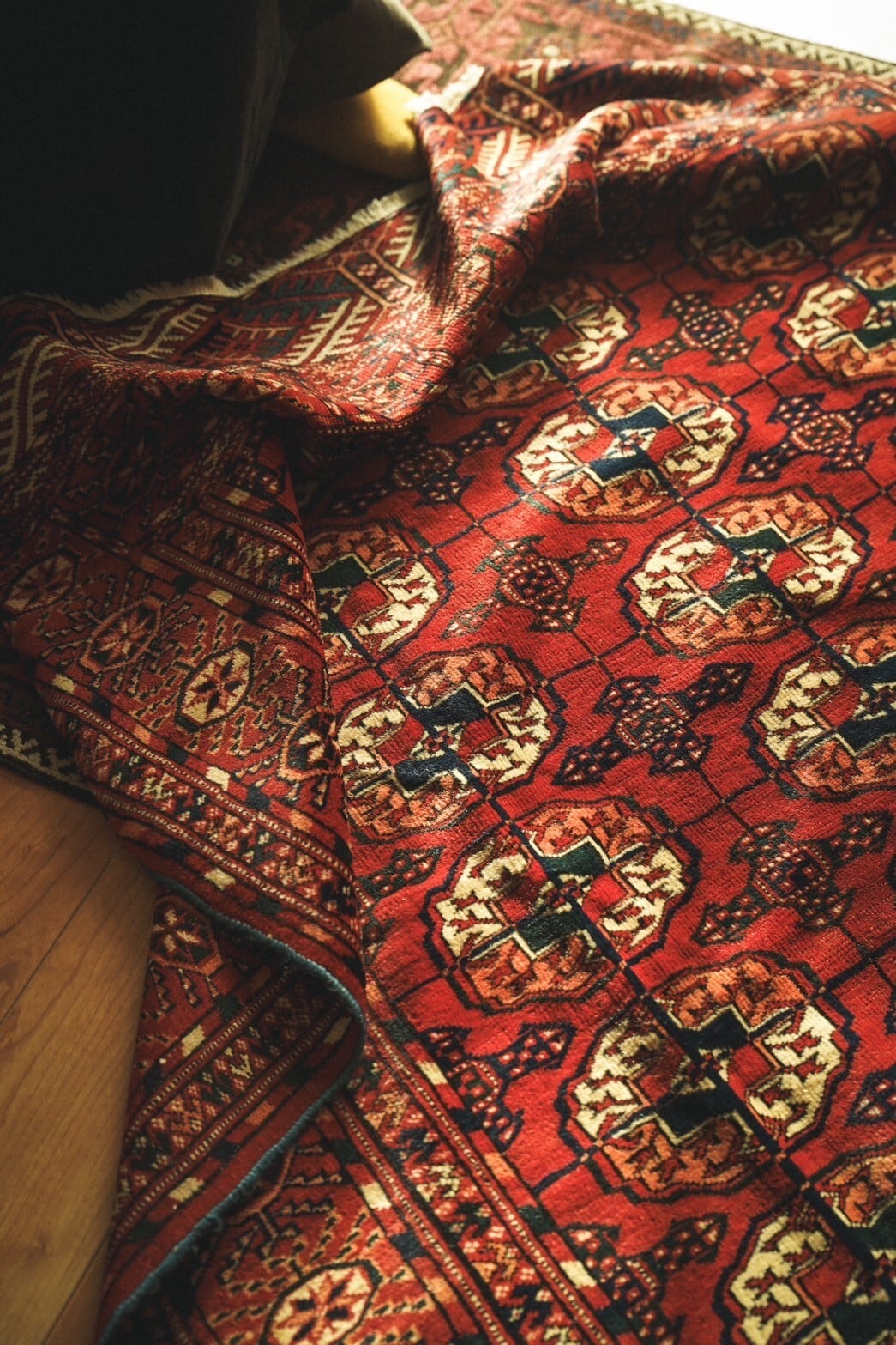 638-Vintage Turkmen Tekke rug