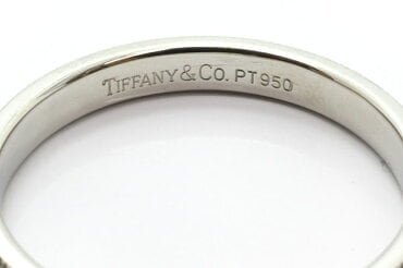 TIFFANY&Co. Pt950/K18YG  ミルグレイン クラシックバンド