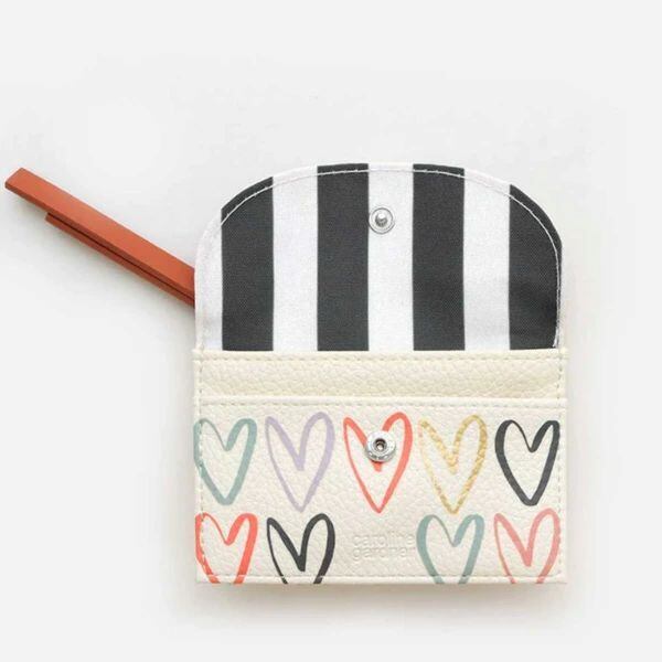 MULTI OUTLINE HEARTS CARDHOLDER COIN PURSE_CCP111