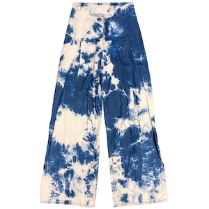 INDIGO DENIM WIDE PANTS【TIE DYE】