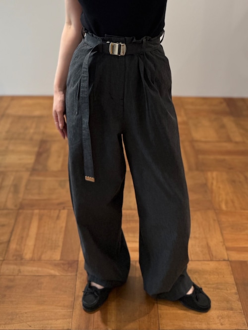 jonnlynx/JL226-PT845 gachya belt denim pants black