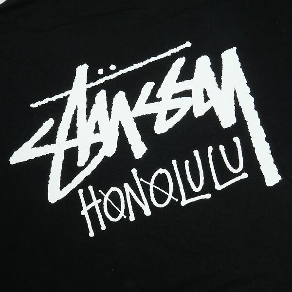 Size【M】 STUSSY ステューシー STOCK HONOLULU TEE BLACK ホノルル