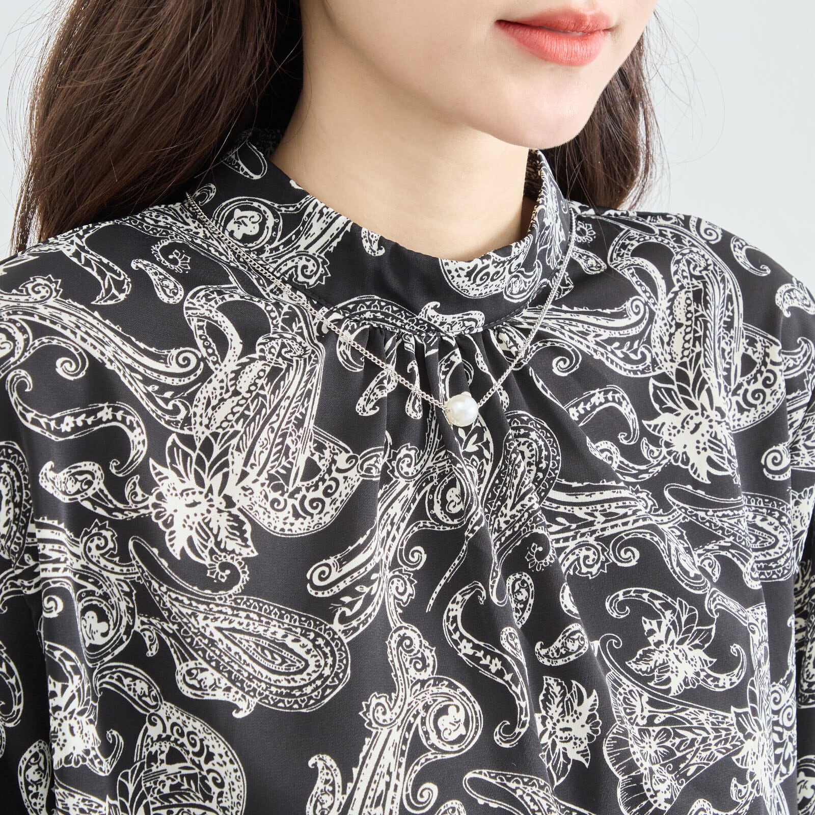 大人可愛いペイズリー柄ブラウス | 日本橋こまち堂
