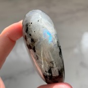 希少ムーンストーンペグマタイト*ハート*インド産*置物*天然石インテリア*H6