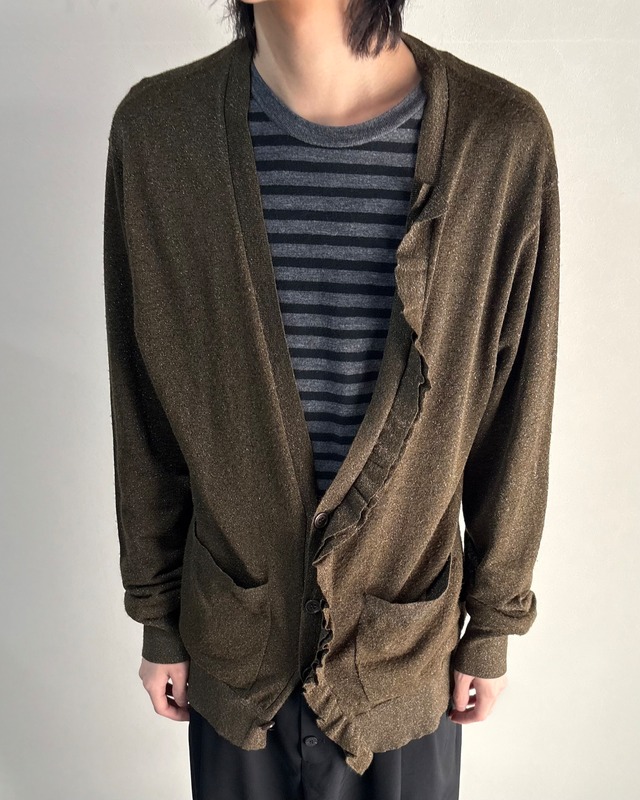 【DRIES VAN NOTEN】frill design glitter cardigan