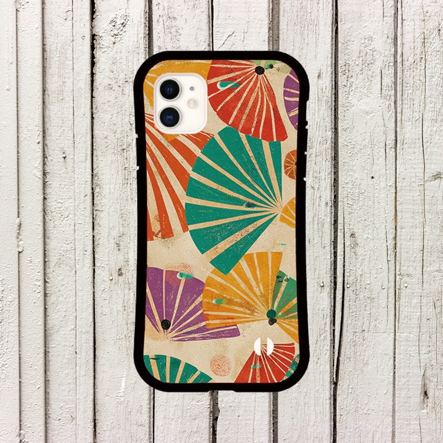 iPhoneケース 和風 北欧レトロポップ｜ミッドセンチュリー柄 NOR104