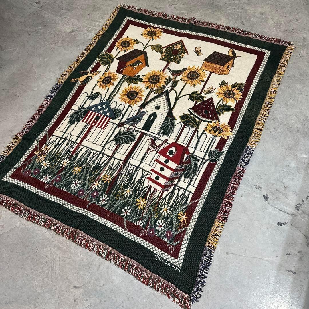 vintage アンティーク ヴィンテージラグ マルチカバー