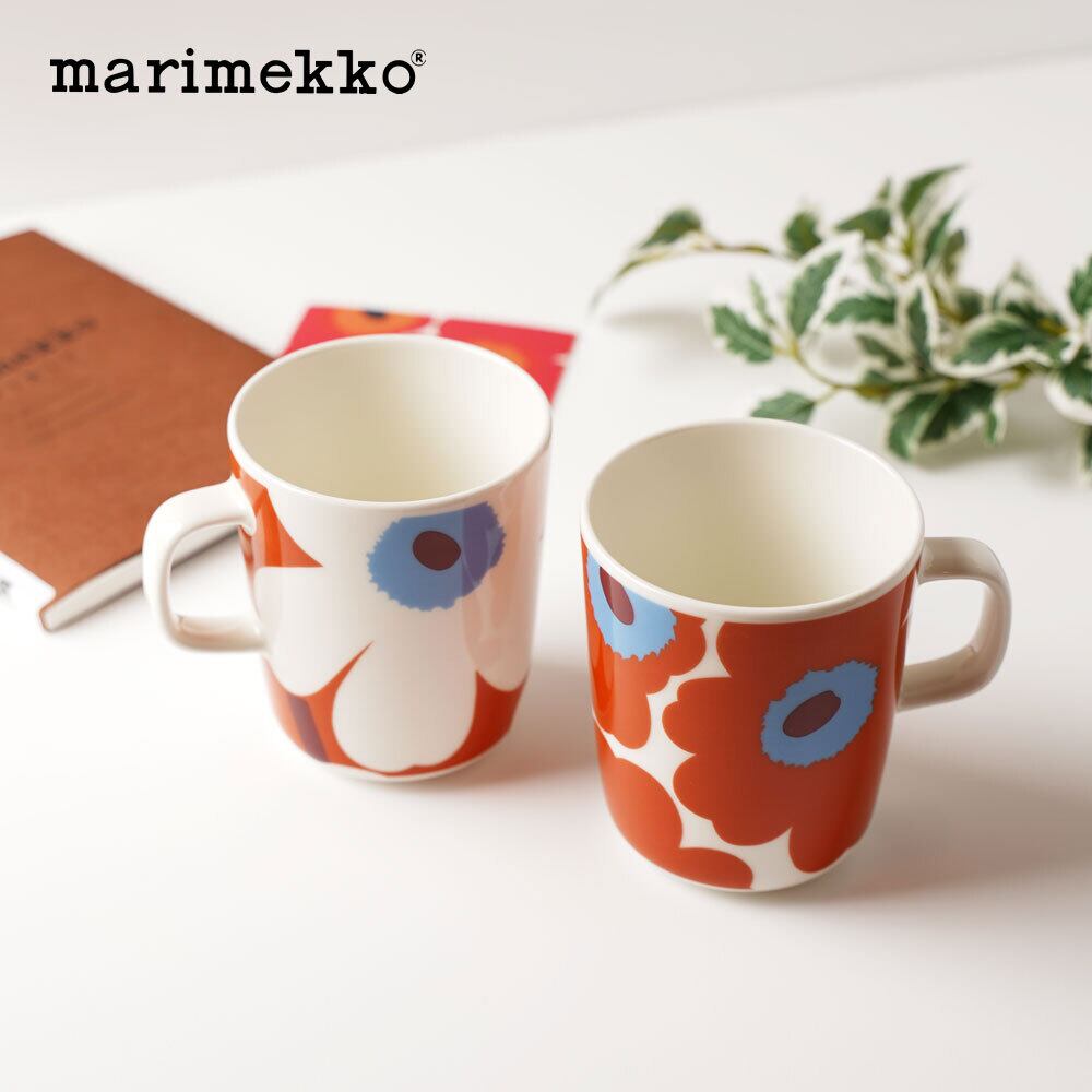 マリメッコ marimekko UNIKKO マグカップセット 250ml ウニッコ 2個セット ギフトボックス 52229-4-71689