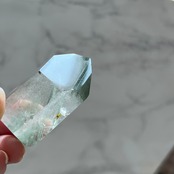 グリーンファントムポイント1*ファントムクォーツ*天然石インテリア*置き物