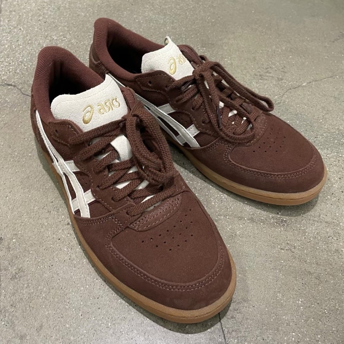 日本未入荷 ASICS SKYHAND アシックス スカイハンド OG ブラウン
