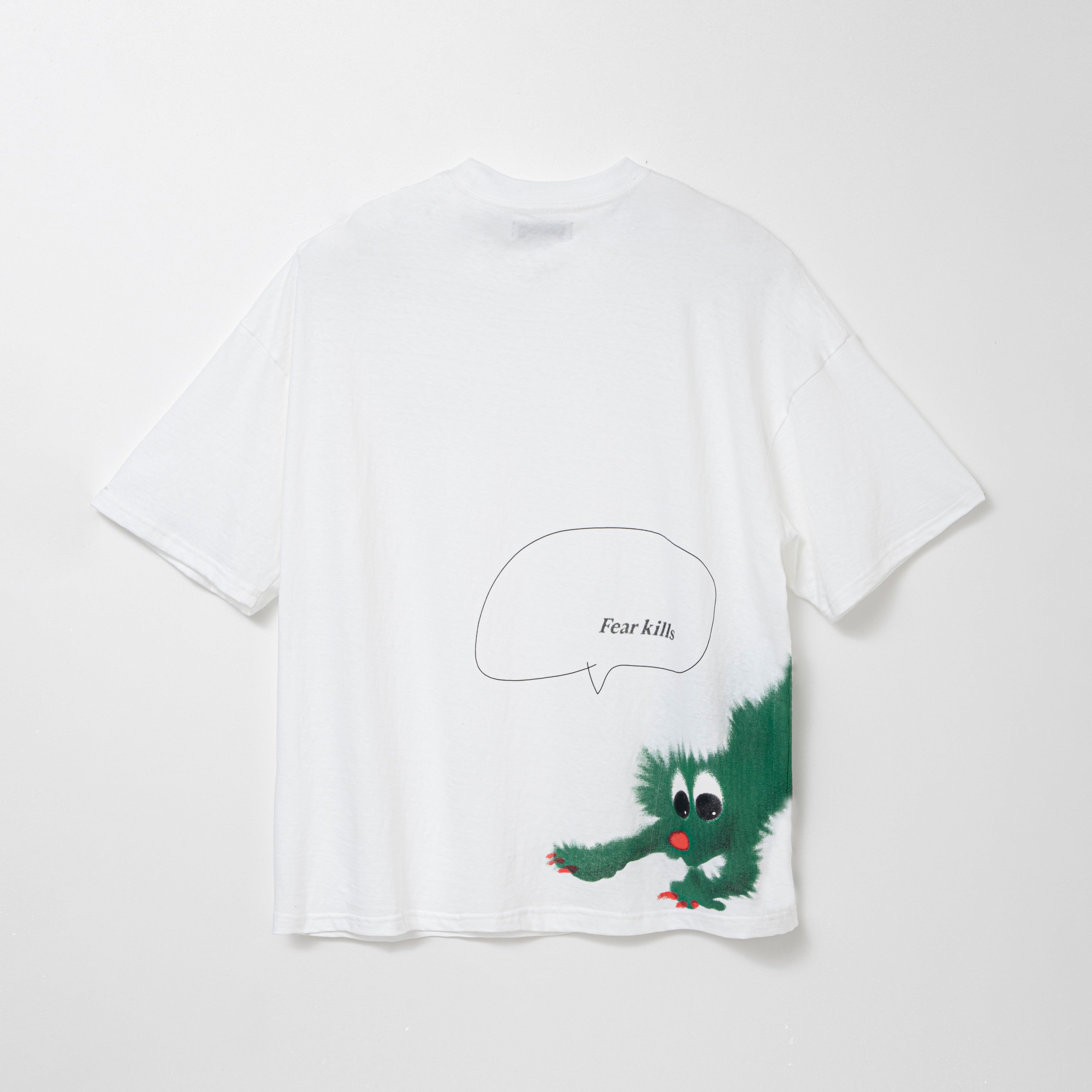 Green dog T-shirt（WHITE） | TTTMSW