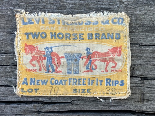 1920s LEVI’S TWO HORSE BRAND LOT39 PATCH