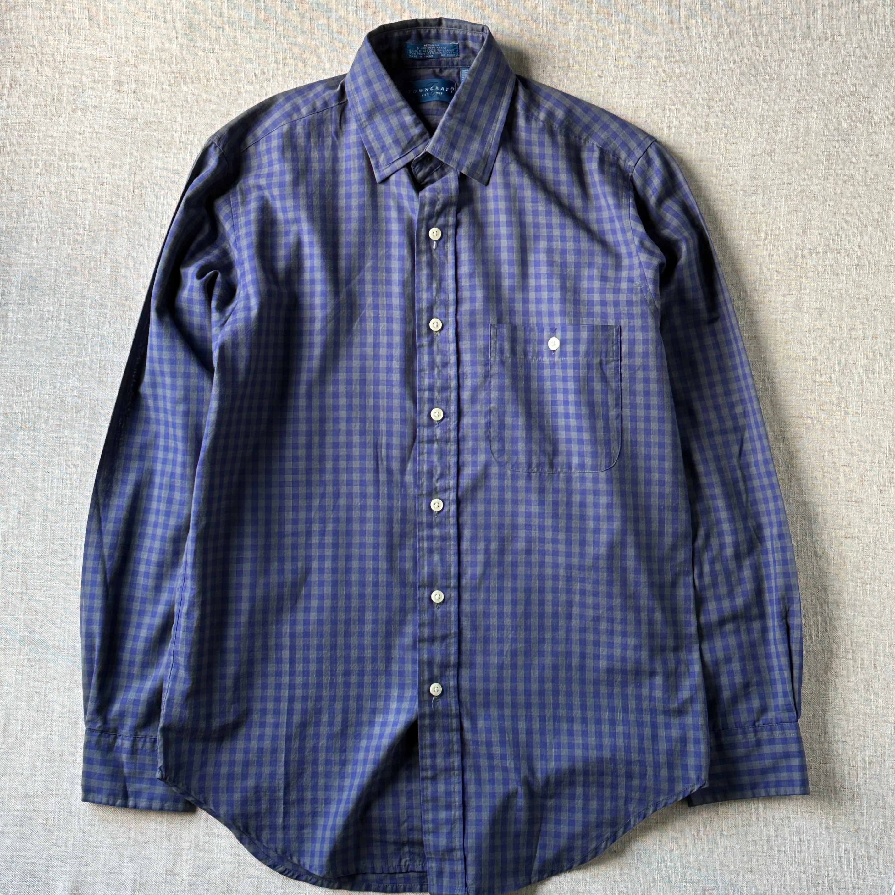 90s-00s ,Towncraft Gingham Check Shirt,Unisex M-L