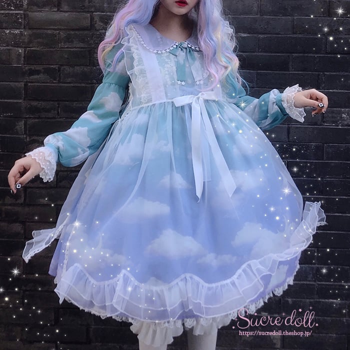 Cloud angel sheer dress