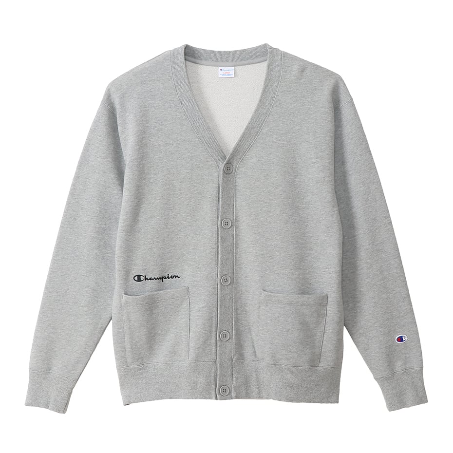Champion (チャンピオン) スウェットカーディガン オックスフォードグレー C3-T019