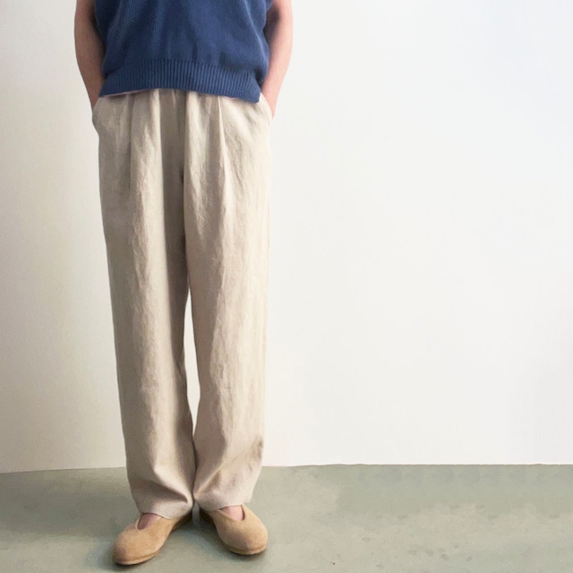 COMM.ARCH.  コム・アーチ　   RAMIE LINEN CANVAS TROUSERS  ラミーリネンキャンバスパンツ