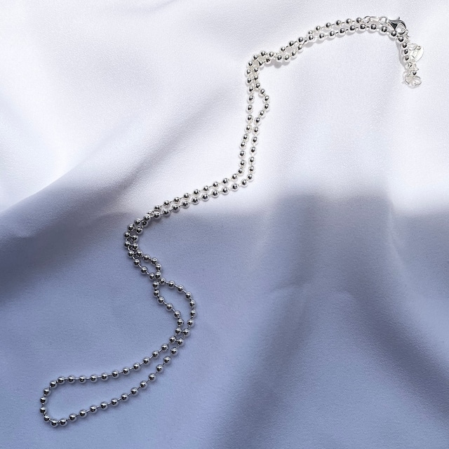 [ aura ] silver925 ball chain necklace